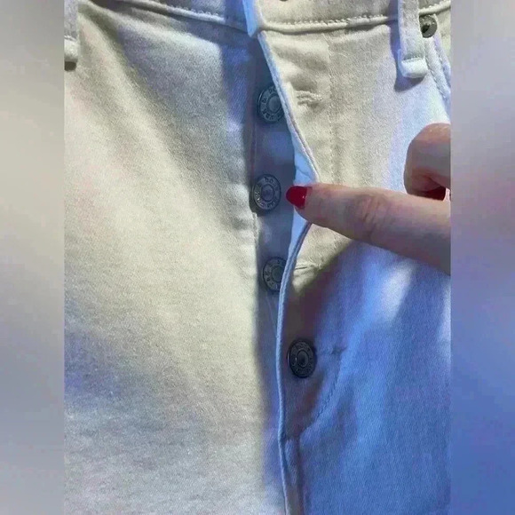 NEW RAG & Bone Casey High-Rise Ankle Cropped Flare White Size 29 - Picture 9 of 10